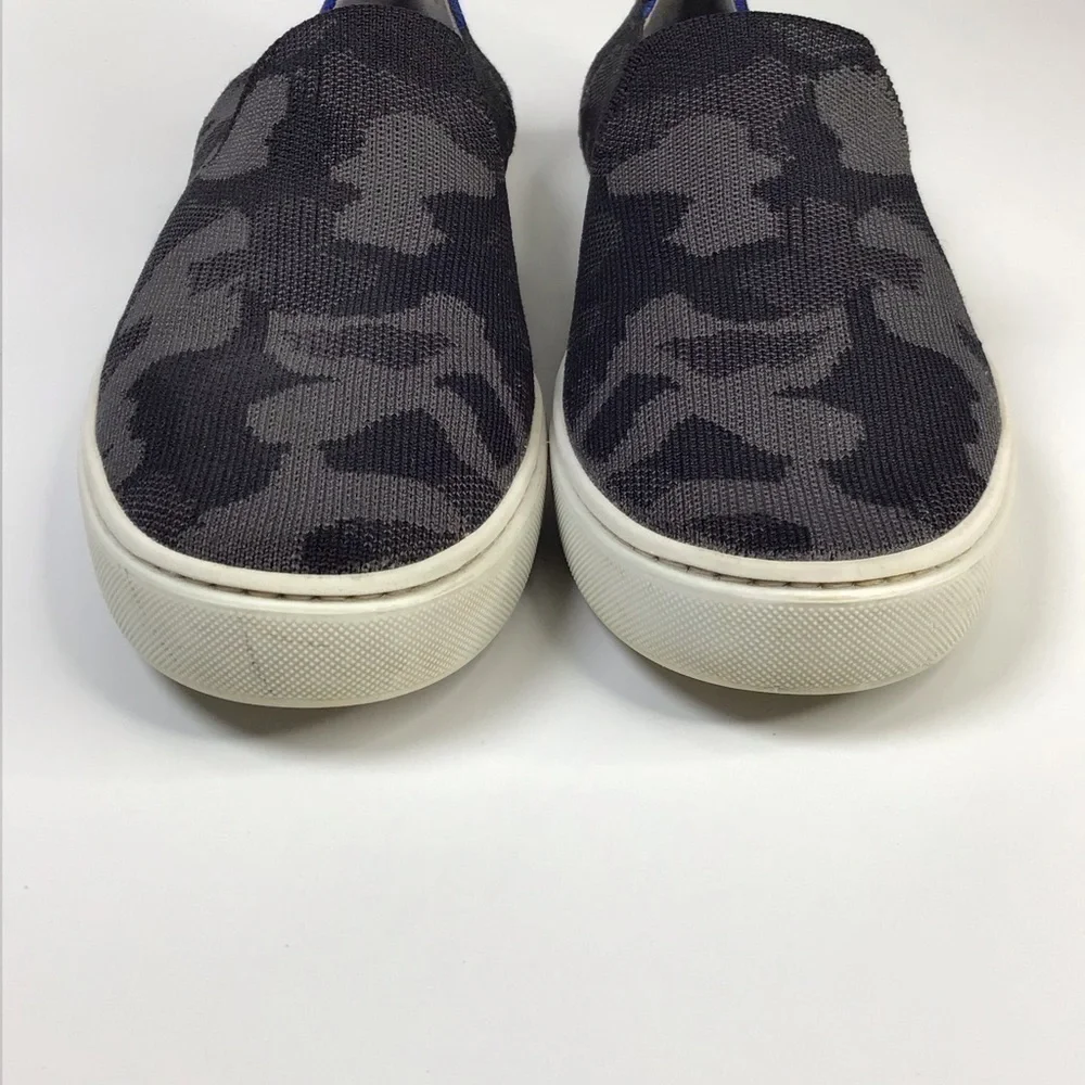 Rothy’s The Original Slip on Sneaker in Grey Camo Size 10.